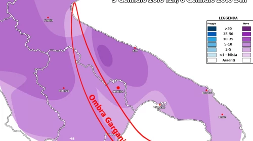 Ecco quando nevicherà su Matera e provincia! Si inizia da questo pomeriggio